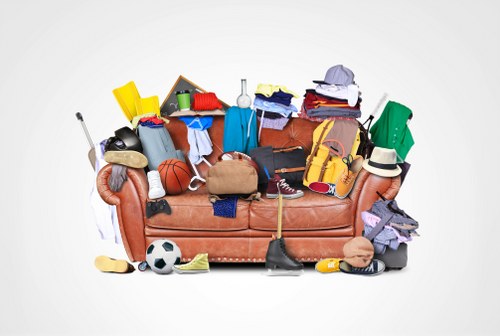 Professional team handling sofa removal in East London