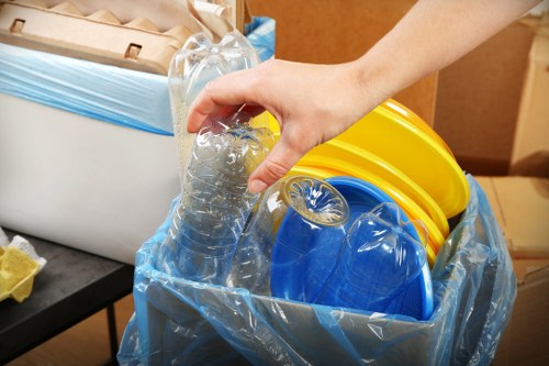 Recycling process in East London community